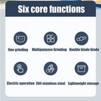 2024 neue kleine elektrische Mahlmaschine Getreide mühle Kaffeemühle Edelstahl Nüsse Bohnen Körner Mühle Kräuter für die Küche