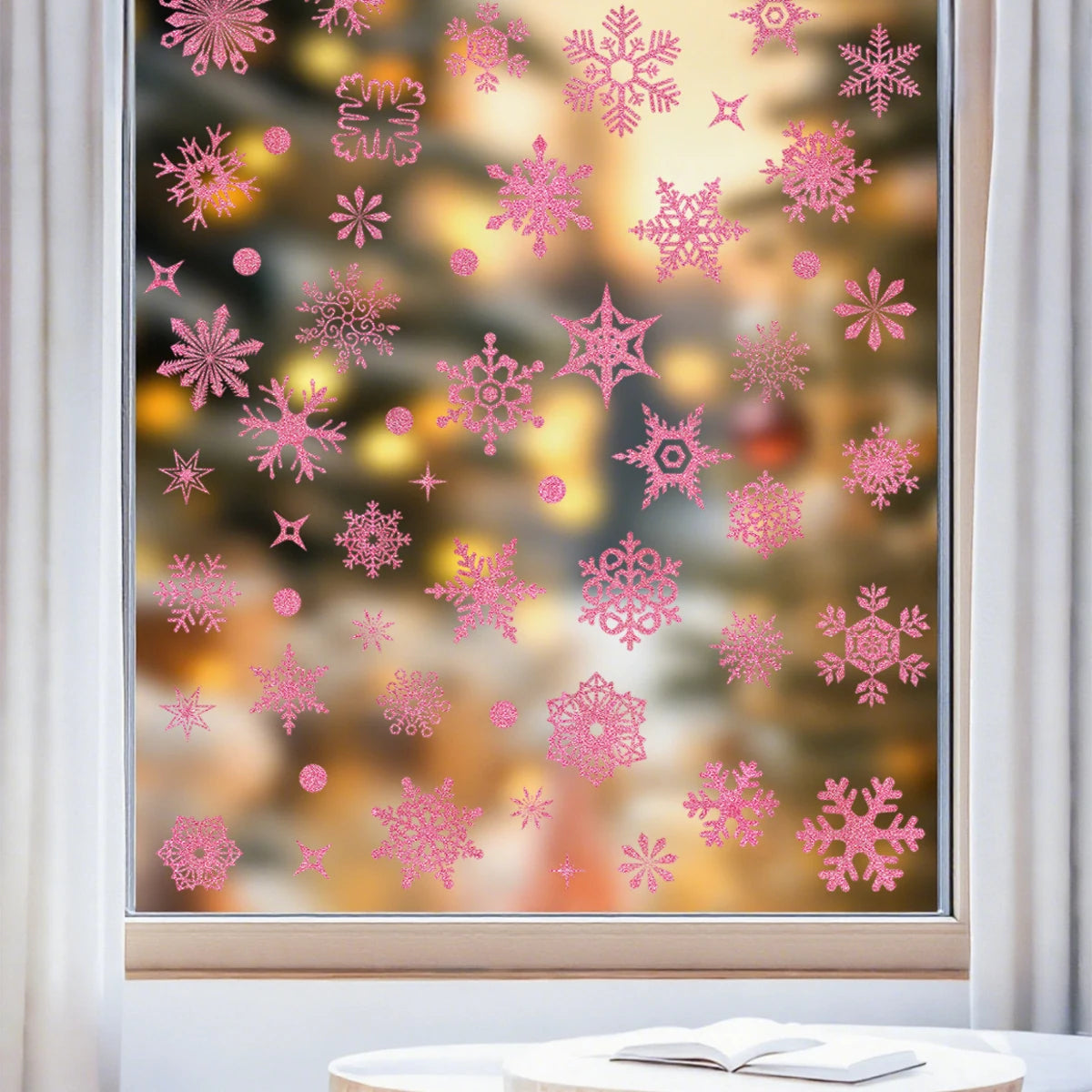 Weihnachts-Fensteraufkleber, Frohe Weihnachten, Dekorationen für Zuhause, 2025, Weihnachts-Wandaufkleber, Kinderzimmer, Neujahr, Dekoration 2026