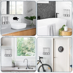 AS94-3-in-1-Raum-Wandmontage-Badezimmer-Duschpumpenspender und Organizer – kann für Shampoo, Klimaanlage, wiederverwendbar, langlebig verwendet werden