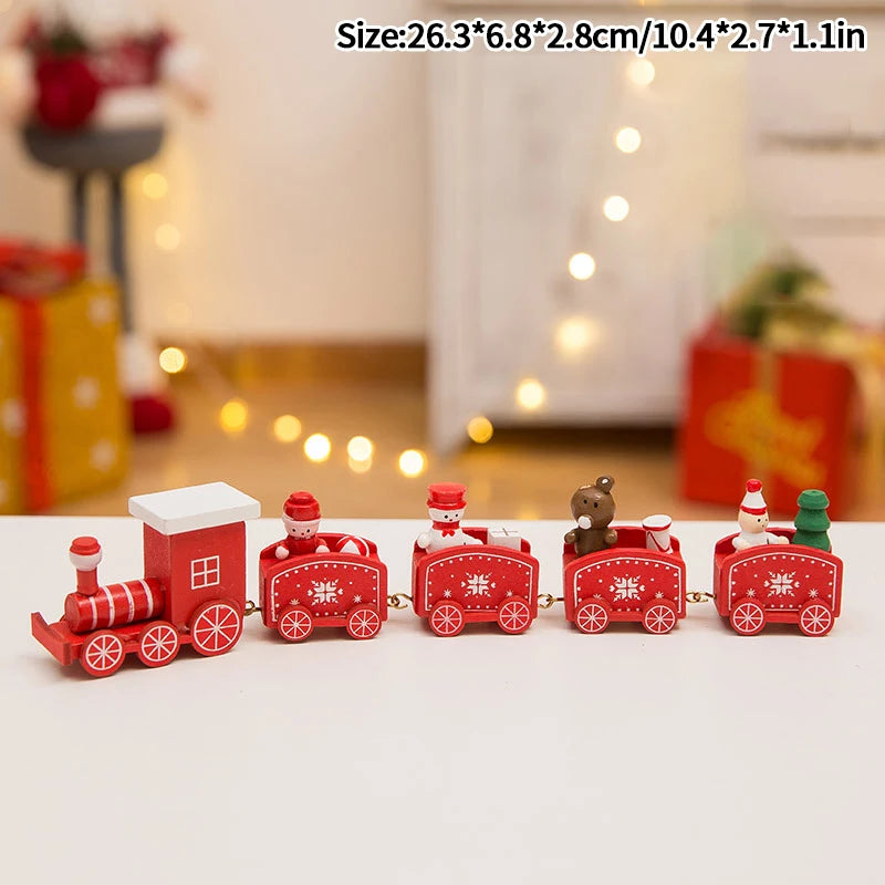 Weihnachten Zug für Weihnachtsbaum Dekoration Holz Zug Ornament Weihnachten Party Weihnachten Dekorative Zug Neujahr Dekor navidad