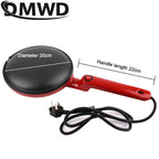 220 V Elektrische Crepe Maker Frühling Rollen Pfannkuchen Maschine Antihaft-Grillplatte Backform Kuchen Pizza Maker Leichte Lebensmittel BBQ Braten Pan