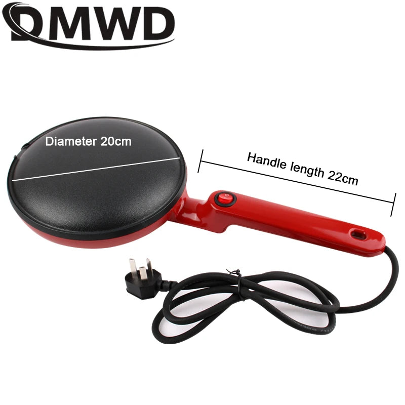 220 V Elektrische Crepe Maker Frühling Rollen Pfannkuchen Maschine Antihaft-Grillplatte Backform Kuchen Pizza Maker Leichte Lebensmittel BBQ Braten Pan