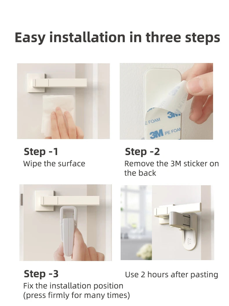 Home Universal Abs Schutz vorrichtung für Kinder einfach zu installieren Anti-Open-Griffs chlösser Tür hebels chloss Baby Sicherheits türen Schloss