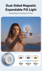 TELESIN- Telefonkamera-Handgriff, magnetischer Smartphone-Halter, Aufnahmehilfe, Fernbedienungsgriff für iPhone und Android-Telefon