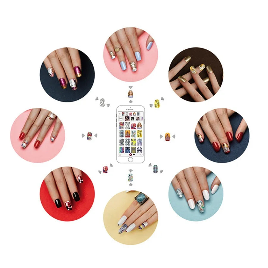 Original mobiler Nageldrucker 3D professioneller digitaler Nageldrucker Artpro Nagellackdrucker für Nagelstudio und Personen