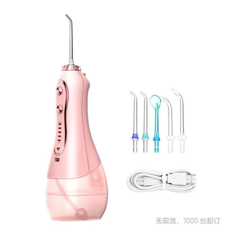 H2ofloss Wasser flosser Mundspülung, HF-6 tragbare elektrische zahn ärztliche schnur lose orale 5 Düsens pitzen für die Zahn reinigung Gesundheits versorgung