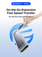 ORICO M.2 NVMe SATA SSD-Gehäuse, werkzeugloses USB, extern, 10 Gbit/s, M.2 NVMe-zu-USB-Adapter, unterstützt UASP für PCIe NVMe und SATA SSD