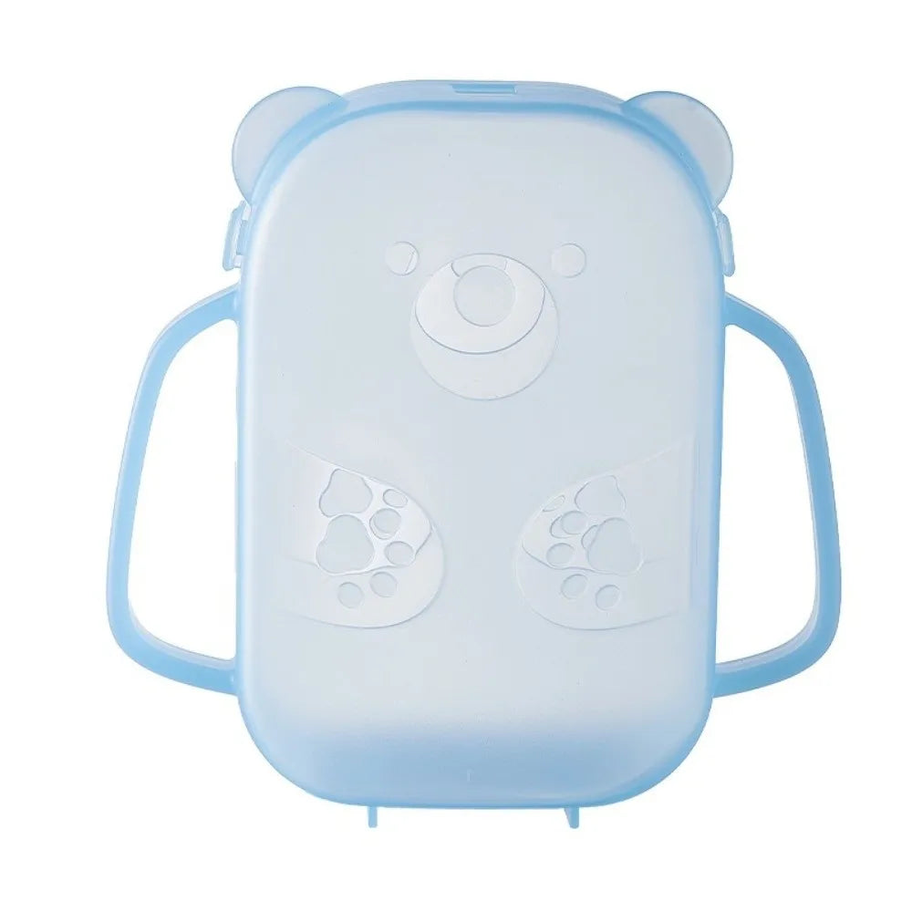Quetschbeutel-Halter in Bärenform – Auslaufsicherer Snackhalter für Babys und Kleinkinder