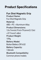 TELESIN- Telefonkamera-Handgriff, magnetischer Smartphone-Halter, Aufnahmehilfe, Fernbedienungsgriff für iPhone und Android-Telefon