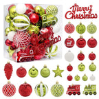 65PCS Champagner Gold Weihnachten Ball Dekorationen Matt Glänzend Wasser Welligkeit Design Weihnachten Kugeln Weihnachten Baum Ornamente Wohnkultur