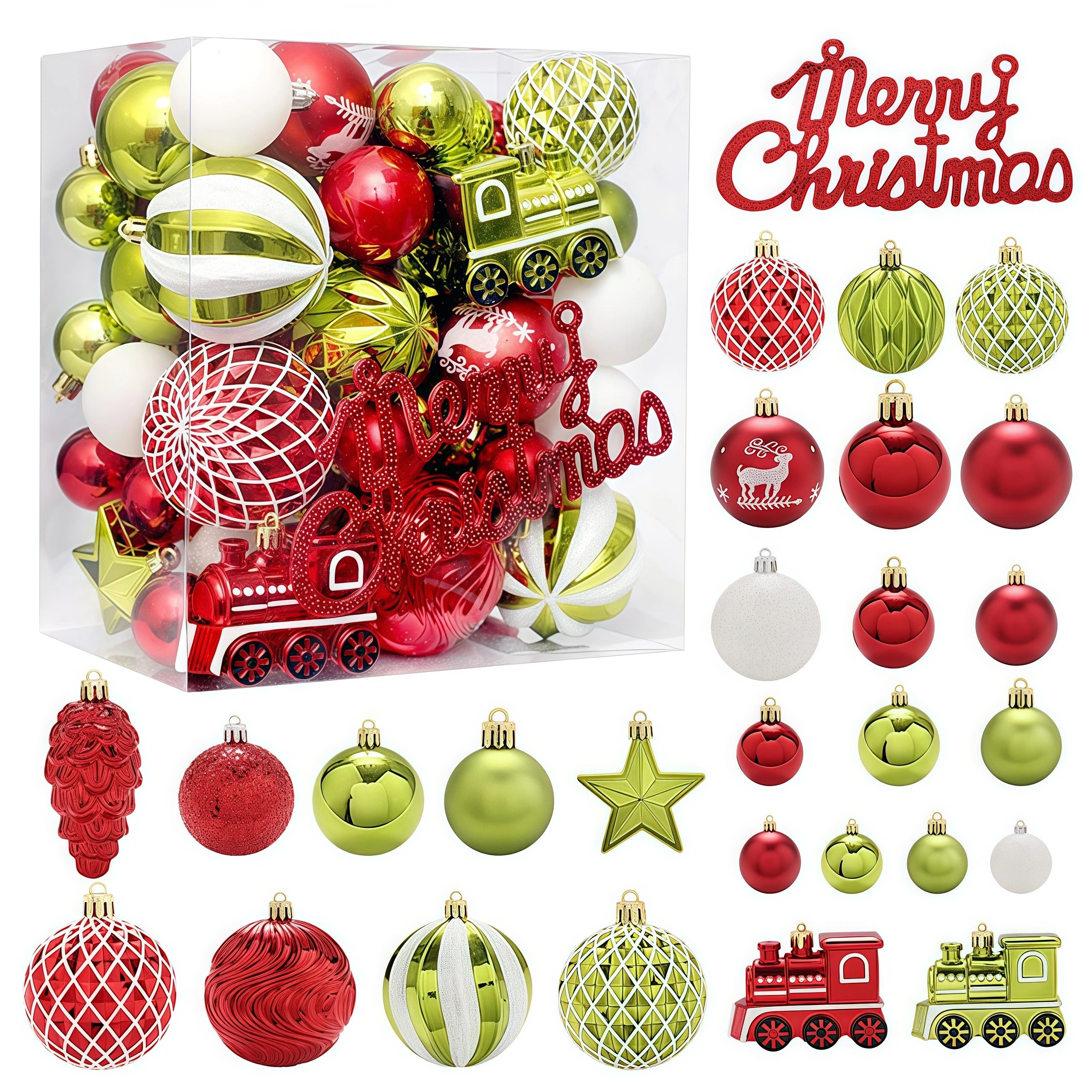 65PCS Champagner Gold Weihnachten Ball Dekorationen Matt Glänzend Wasser Welligkeit Design Weihnachten Kugeln Weihnachten Baum Ornamente Wohnkultur