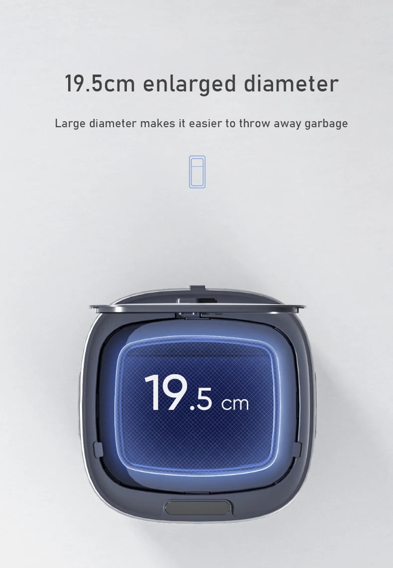 13L Smart Mülleimer mit automatischer Verpackung Müllsack Badezimmer Toilette Mülleimer Automatische Close Bag Adsorption Papierkorb