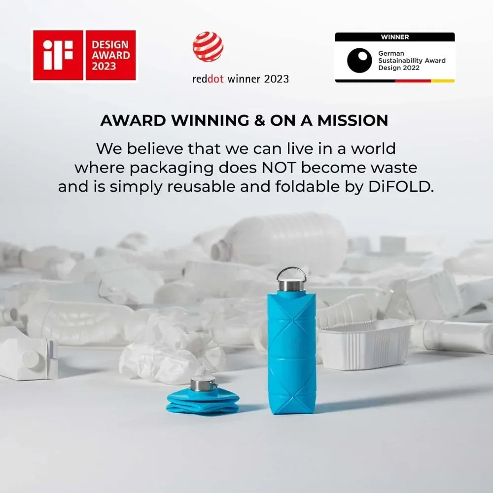 1pc Wasser flasche tragbare und kreative Silikon Falt wasser Tasse für Camping Wandern und Reisen