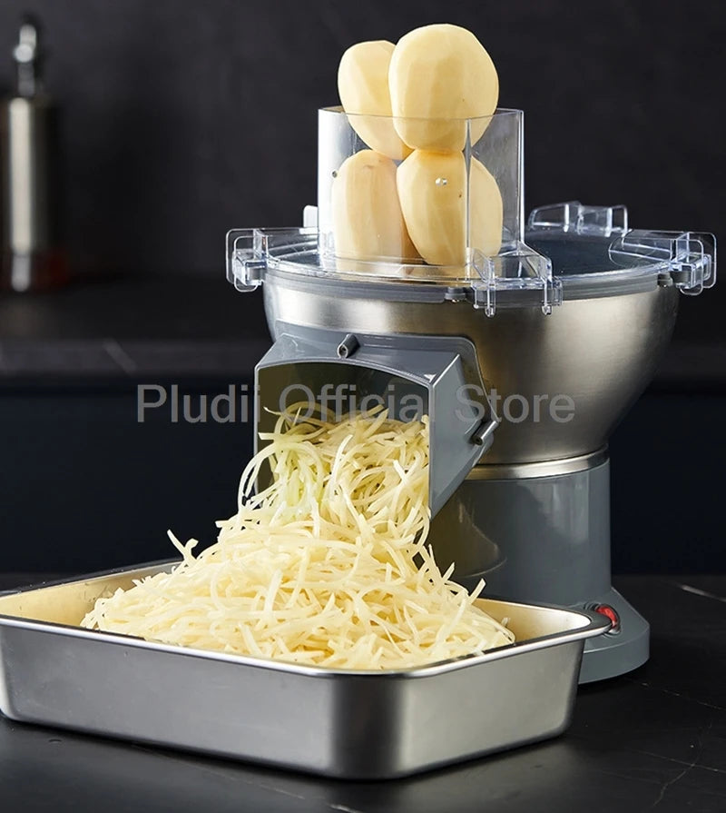 M1 Kommerzieller elektrischer Gemüseschneider, multifunktionale Küchenmaschine, kompakter Schnittlauch, Frühlingszwiebelschneider für Küche, Restaurant, Zuhause