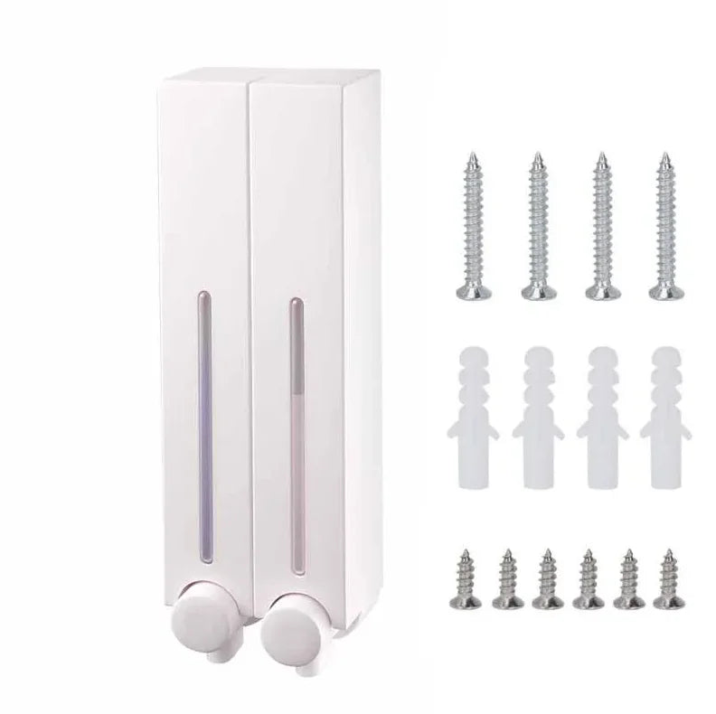 Seifenspender für 1/2/3 Tassen, Wandmontage, Duschseifenspender, Duschgel, Waschmittelspender für Badezimmerzubehör, kein Stanzen