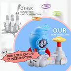 Outdoor-Aktivität Spielzeug Kinder fliegen Disc Launcher Spielzeug Sport Training Jagd Spiel Rakete Bambus Libelle Junge