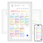 TABWEE P15 15,6 Zoll digitaler Kalender mit Aufgabenplan, intelligenter elektronischer Wand-Touchscreen-Kalender für interaktive Familienpläne,