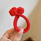 Haarband mit Knotendesign, elastisches Nylon-Haargummi für Pferdeschwänze, dickes und strapazierfähiges Haarstyling-Accessoire, schlichte Eleganz und Niedlichkeit für jeden Tag, verschiedene Farboptionen