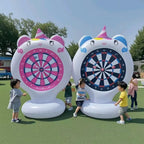 Aufblasbares Klebedart-Wurfspiel – Familien-Gartenspiel für Kinder & Erwachsene | PVC