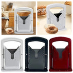 Bagel Guillotine Slicer mit Sicherheitsgriff Brotschneidemaschine Edelstahl Multifunktionale Backen Gebäck Utensilien