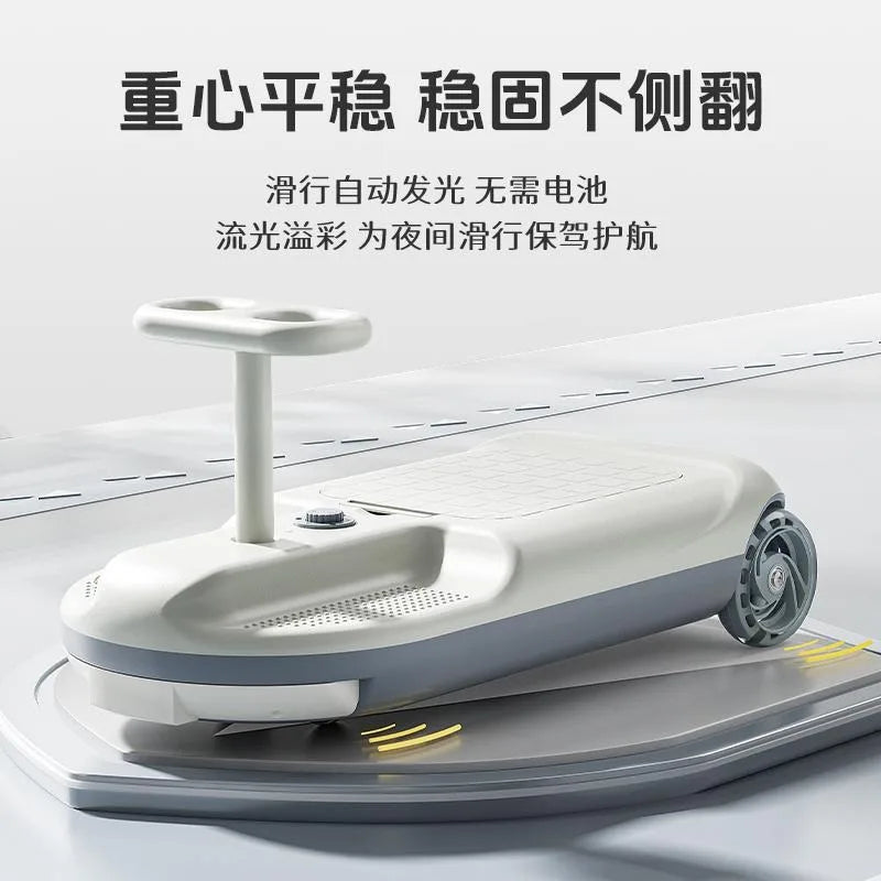 Elektrisches Mini-Kart-Twist-Auto für Kinder, Aufsitzspielzeug mit Reinigungsfunktion, 12 V batteriebetriebenes Fahrzeug