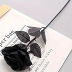 Künstliche Schwarze Rosen – Langer Stiel, Tischdeko | 5 oder 10 Stück