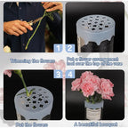 Silikon-Blumengitter für Vasen – Flexibler Blumenstielhalter, Wasserdicht & Wiederverwendbar | DIY