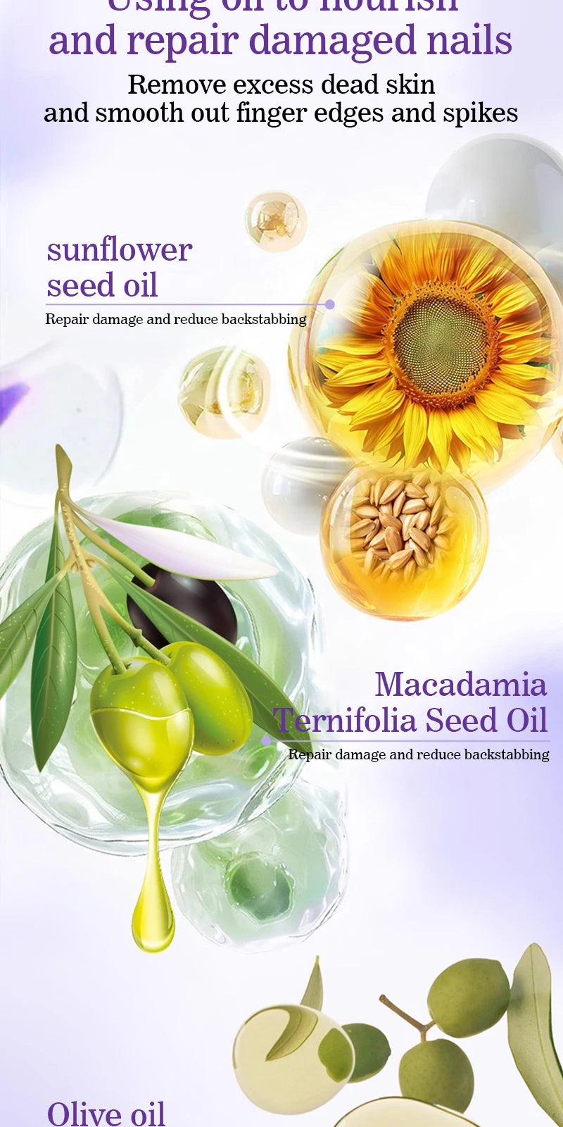 3-in-1 Nagelhautöl Stift Hand Rüstung Essenz Pinsel Nagelhautschieber Maniküre Pflegewerkzeuge Abgestorbene Haut Nagelhautentferner Stift Nail Art Stift