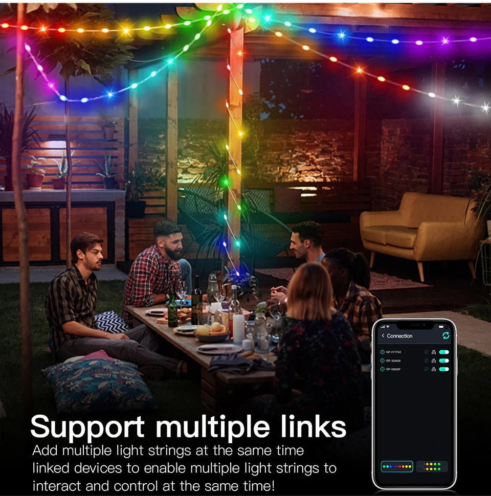 Drahtlose Bluetooth-APP-Steuerung Pixel USB-LED-Lichterkette