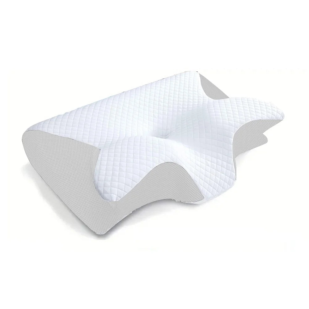 Memory-Schaum Nackenkissen 2-in-1 – Orthopädisch, ergonomisch, Anti-Schnarchen, 4 Farben