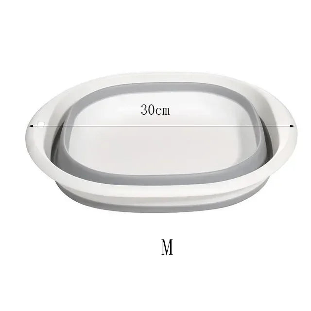 Klappwaschbecken aus Kunststoff, tragbare Waschbecken, zusammenklappbare Wäschewanne für Erwachsene, Baby-Badewanne, Badezimmer, Küchenzubehör, Waschbecken