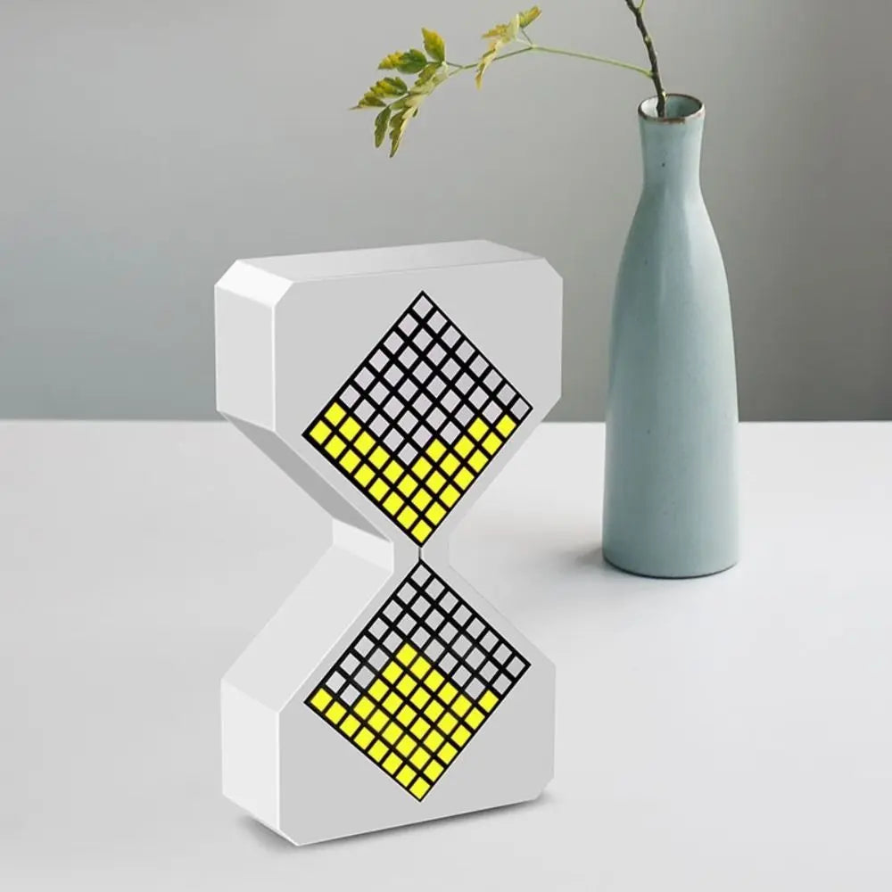 Elektronische LED-Sanduhr im Cyber-Stil, 1–30 Min. Timer mit Schwerkrafterkennung, DIY digitale Sanduhr, Technologie, Sinn für Heimdekoration