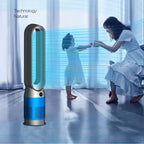 42-Zoll-220-V-Lüfter ohne Flügel, Dual-Purpose-Kühlung und Heizung, leise Heizung für zu Hause, schnelle Luftzirkulation und Reinigungsturm