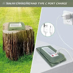 Wasserdichte Zeltleuchte für den Außenbereich, aufblasbare Campingleuchte mit magnetischer, solarbetriebener, wiederaufladbarer USB-Campinglampe