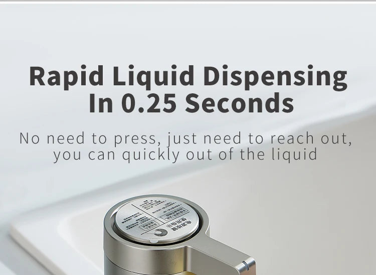 Küchenseifenmaschine, automatischer Sensor, Händedesinfektionsmittel, intelligenter elektrischer Seifenspender für Körperwaschmittel, Edelstahl 304
