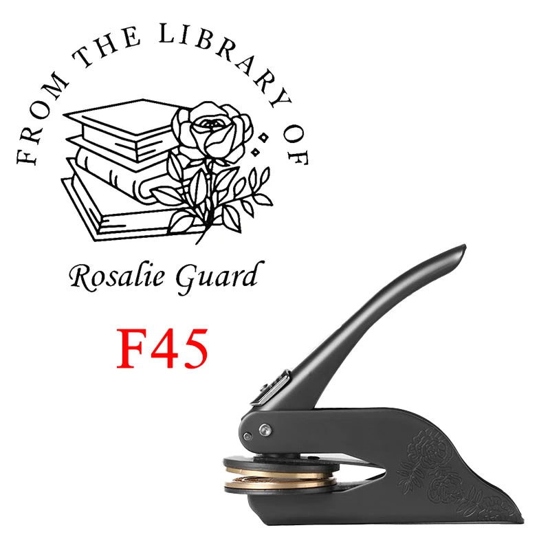 Embosser-Stempel, Logo, individuelle Hochzeit, Bibliothek, Buch, private Siegel, individuelle Anpassung, Umschlag, Party-Einladung, Prägestempel, DIY