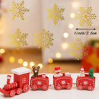 100–500 Stück 2,5 cm runde transparente Frohe Weihnachten-Aufkleber, Urlaubsaufkleber für Weihnachtsdekoration, Hochzeit, Party-Karten