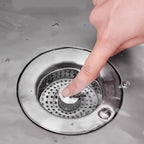 Edelstahl-Spülbeckensieb mit Pop-Up-Abflussstopper – Korbfilter, Anti-Verstopfung, 2 Stile