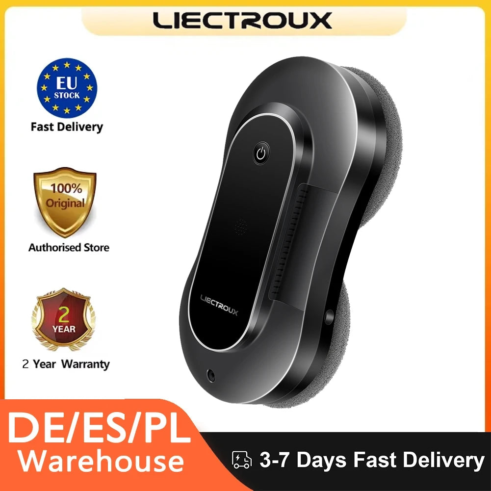 Liectroux Yw810 Roboter-Fensterreiniger, trockenes und nasses Wischen, Ai Route, bürstenloser Motor, Lüfter-App und Fernbedienung