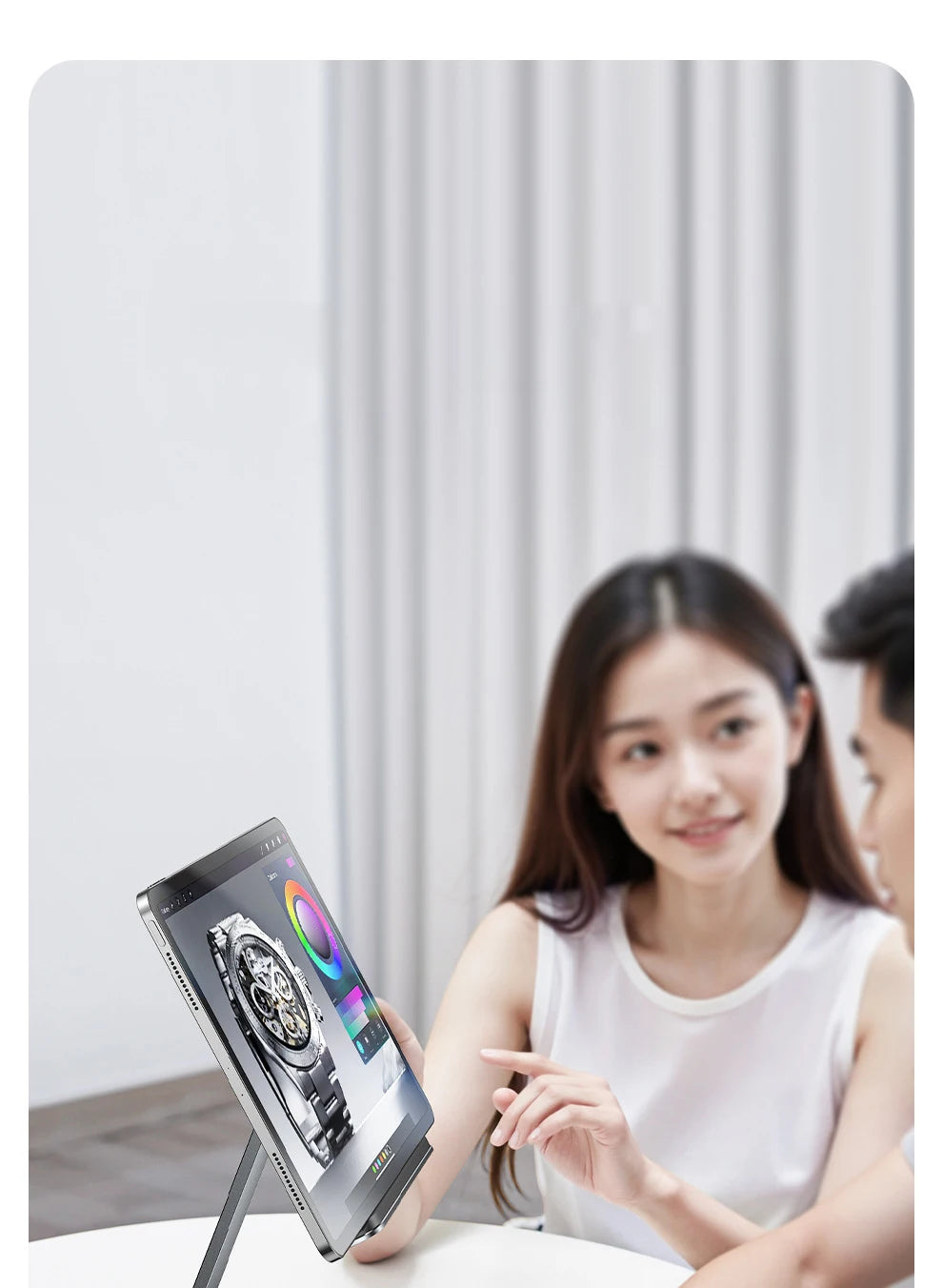 Tablet-Ständer, iPad, Desktop, magnetischer Handyständer 360° °   Drehbarer, zusammenklappbarer, spezieller Ständer für Live-Malerei im Büro