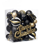 65PCS Champagner Gold Weihnachten Ball Dekorationen Matt Glänzend Wasser Welligkeit Design Weihnachten Kugeln Weihnachten Baum Ornamente Wohnkultur