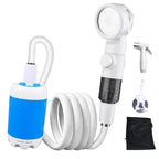 Tragbare Campingdusche – Wiederaufladbar, 4000 mAh, 60 Min. Laufzeit, 2m Schlauch | USB-C
