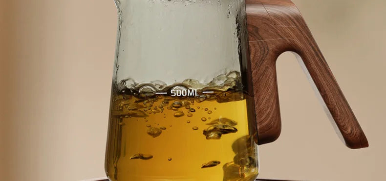 Magnetische Glas Teekanne mit Aufguss Tee kessel Hersteller Aufguss Krug Tee geschirr Küche Essbar Home Tee Kit Glas Teekanne Samowar