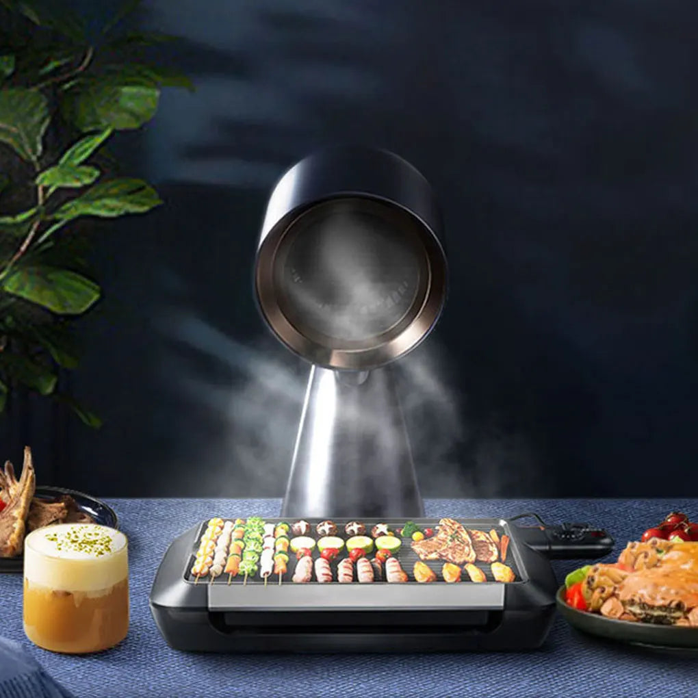 Tragbare Dunstabzugshaube mit Kohlefilter – Elektrisch für Küche & BBQ | Modell AH001