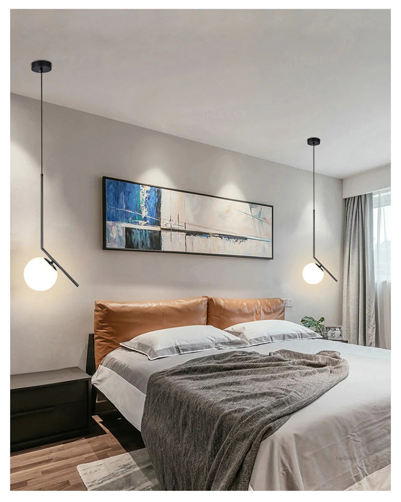 Moderne Glas LED Anhänger Lichter Wohnzimmer Schlafzimmer Innen Beleuchtung Restaurant Bar Wohnkultur Hängen Lampe Decke Kronleuchter