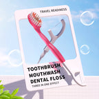 Tragbare 5-in-1-Zahnbürste mit Zahnseide (8/16 Stück)