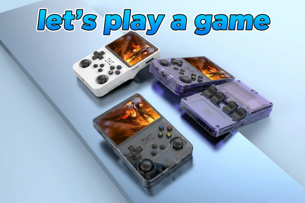 128G R36S Retro Handheld Videospielkonsole, Linux System, 3,5 Zoll IPS Bildschirm R35s Pro, Tragbarer Taschenvideoplayer, 64GB Spiele