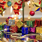 120/12PCS Mini Geschenk Boxen Weihnachten Baum Hängen Anhänger Bunte Quadratische Schaum Box Ornamente Weihnachten Neue Jahr Party decor Großhandel