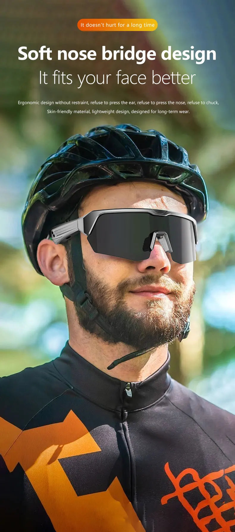 Radfahren Bluetooth Smart Brille, Technologie Audio Anruf, Remote Headset, Sonnenbrille, Sport Fahren, Musik Ohrhörer, Kopfhörer