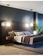 Nordische Glaskugel Pendel leuchten Messing schwarz Hängelampe modernes Wohnzimmer Esszimmer Schlafzimmer Dekor Decken leuchte Haus Lampen für Schlafzimmer Wohnzimmer Korridor Licht Balkon Lichter Decken leuchten
